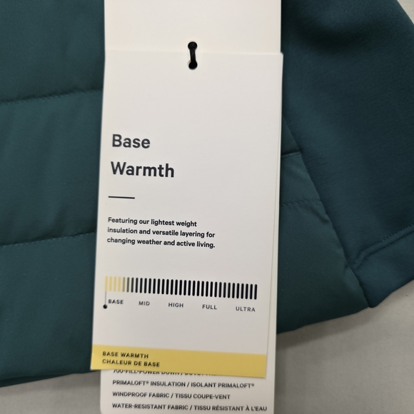 Lululemon Womens 2 Down For It All Vest Teal Insulated Running Layer Outdoors - Picture 5 of 14